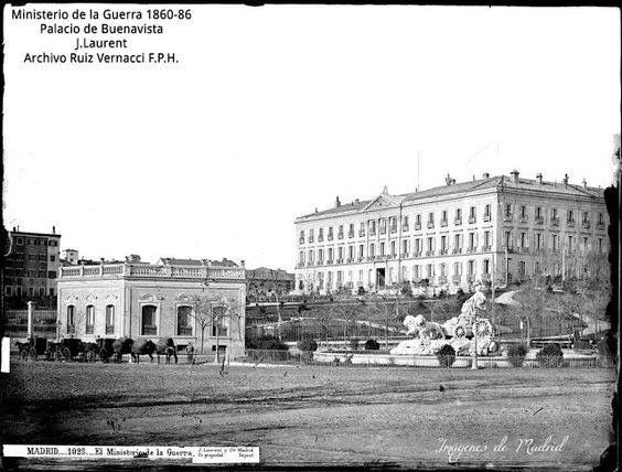 Fuente de Cibeles y Palacio de Buena Vista 1850
